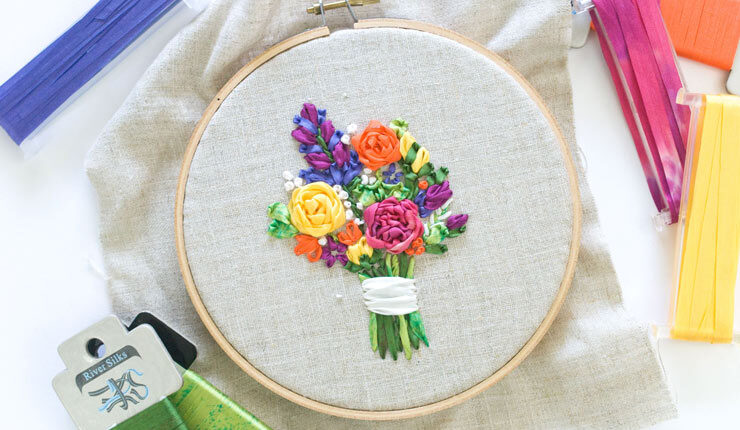 روبان دوزی ،آموزش روبان دوزی به افراد مبتدی با ۹ گره ساده ،روبان دوزی چیست؟ ،وسایل موردنیاز برای روبان دوزی