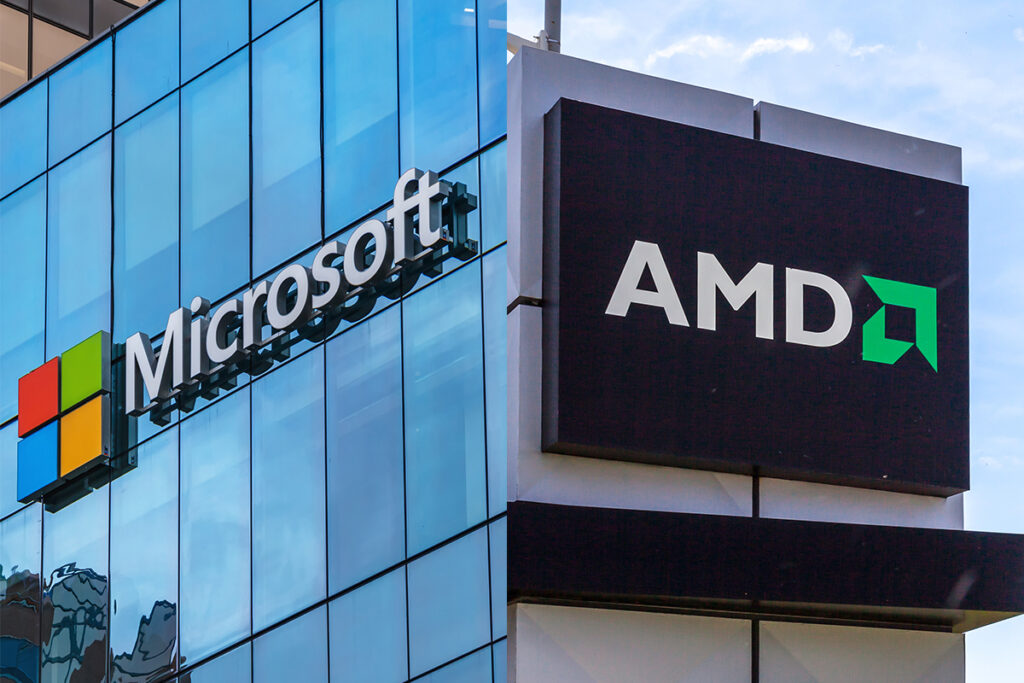 همه چیز دربارهی برند AMD 158 همکاری AMD با مایکروسافت