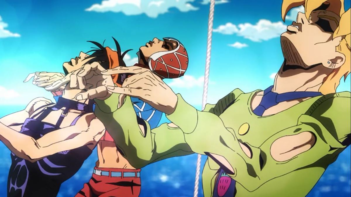 بهترین انیمه های اکشن{2023} | معرفی 40 انیمه مهیج برتر 258 تصویری از انیمه اکشن JoJo's Bizarre Adventure