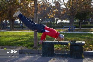 تصویر حیرت‌انگیز از ورزش صبحگاهی یک مرد میان‌سال در بجنورد