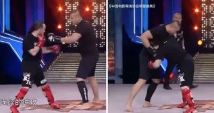 مسابقه کونگ فو کار ایتالیایی و مبارز سنگین وزن MMA را ببینید + ویدیو