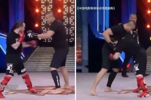 مسابقه کونگ فو کار ایتالیایی و مبارز سنگین وزن MMA را ببینید + ویدیو