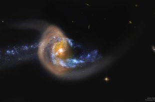 NGC 7714، انفجار ستاره پس از برخورد کهکشان