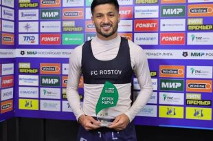 عکس| اولین جایزه ستاره استقلالی در روسیه