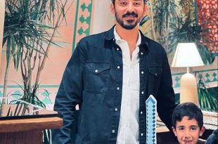 عکس| تهران‌گردی رضا گوچی و پسرش در عید نوروز