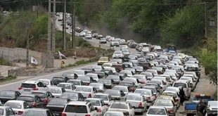 محورهای چالوس و هراز زیر بار ترافیک سنگین است