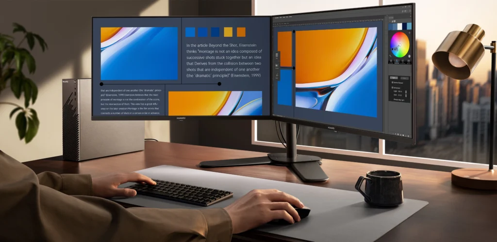 راهنمای خرید بهترین مانیتور گیمینگ_دلچسب 142 مانیتور گیمینگ هواوی مدل MateView SE FHD