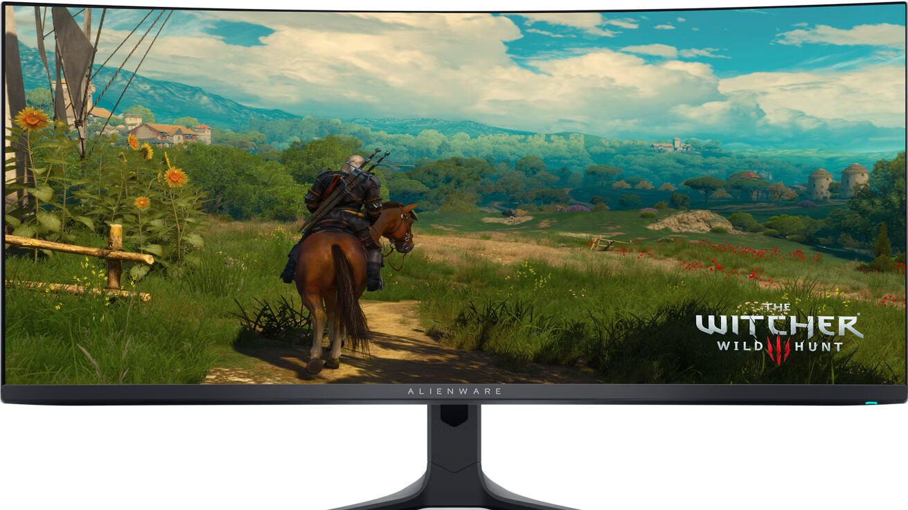 راهنمای خرید بهترین مانیتور گیمینگ_دلچسب 186 مانیتور گیمینگ الین ور مدل Alienware 34 QD-OLED