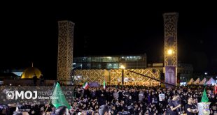 آئین شام غریبان شهدای خدمت در میدان امام حسین(ع) برگزار شد