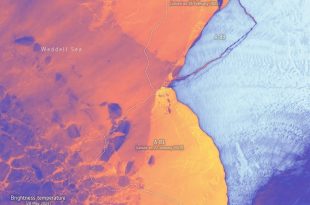کوه یخ غول‌پیکر 380 کیلومترمربعی از جنوبگان جدا شد