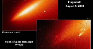 تکه تکه شدن C/1999 S4 توسط SWAN در 21 ژوئیه، تقریبا یک هفته قبل از اینکه ناظران روی زمین متوجه آن شوند، آغاز شد.
