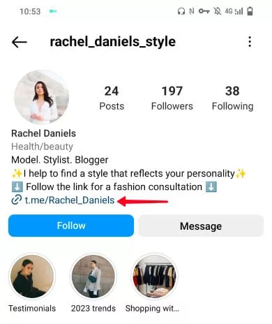 لینک تلگرام کجاست؟ | نحوه گذاشتن لینک تلگرام در اینستاگرام_دلچسب 25 لینک تلگرام