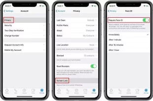 آموزش قفل کردن واتساپ | روش رمز گذاشتن با (الگو + پین + اثرانگشت)