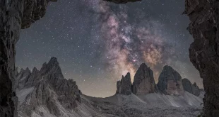 سه قله لاواردو که در رشته‌کوه‌های دولومیت قرار دارند، همواره مکانی محبوب برای ستاره‌شناسان فعلی و باستانی ساخته‌اند.