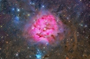 نوردهی 48 ساعته منجر به این نمای رنگی از سحابی پیله شد که ویژگی‌های حیرت‌انگیز درون و اطراف محل تولد ستاره‌های غبارآلود را ردیابی می‌کند.