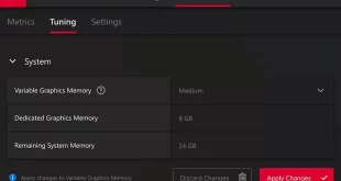 قابلیت حافظه گرافیکی متغیر AMD