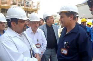 بازدید مدیرعامل شرکت ملی گاز از مجتمع گازی پارس جنوبی در نخستین روز کاری