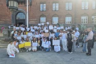 پرستاران ایرانی در دانمارک نیز تحصن کردند