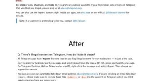 گزارش‌کردن چت‌های خصوصی ممکن شد