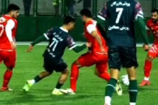 عکس | صحنه جنجالی ذوب‌آهن - پرسپولیس؛ پنالتی بود؟