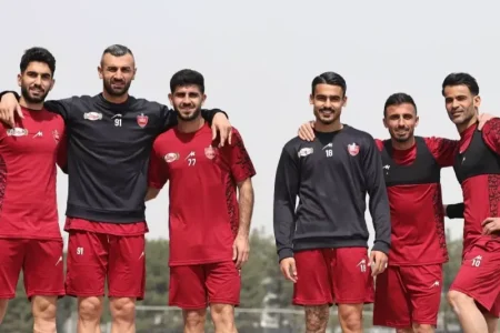 تمرین پرسپولیس با حال و هوای بهاری (عکس)