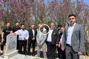 حضور اهالی موی تای بر سر مزار محمدآقا توحیدی - خبرگزاری ورزش ایران