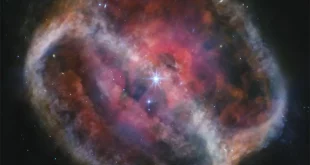 تصویر روز ناسا: سحابی سیاره‌نمای NGC 1514 در نور فروسرخ