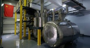  اولین نیروگاه هسته‌ای نمک مذاب توریم جهان در چین وارد فاز عملیاتی شد