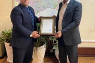 دیدار نوروزی عابدینی با حق بین، شهردار ورزش دوست منطقه یک