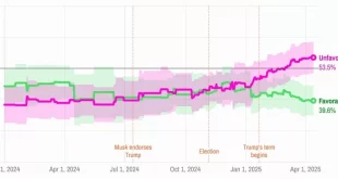 کاهش محبوبیت ایلان ماسک