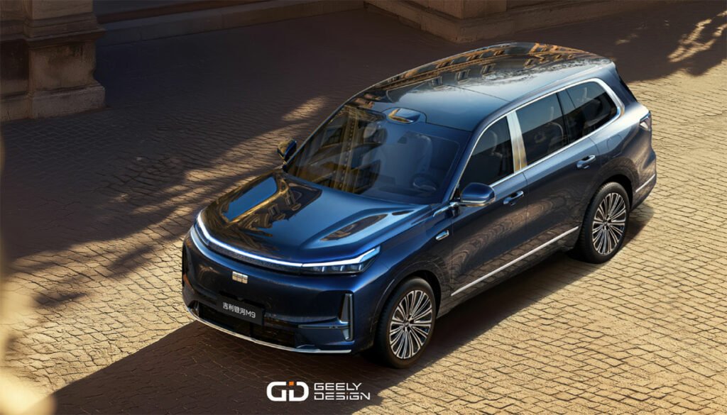 جیلی از شاسی بلند هیبریدی گلکسی M9 با برد ۱۵۰۰ کیلومتر رونمایی کرد_دلچسب 3 geely