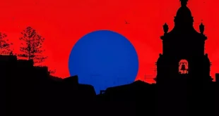 تصویر روز ناسا: تجربه پدیده «پس‌تصویر» در غروب خورشید