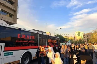 اورژانس تهران در نمایشگاه بین‌المللی کتاب استقرار گسترده ای دارد