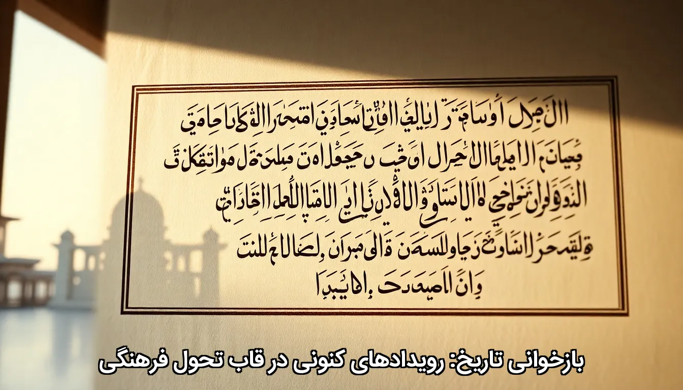 بازخوانی تاریخ: رویدادهای کنونی در قاب تحول فرهنگی