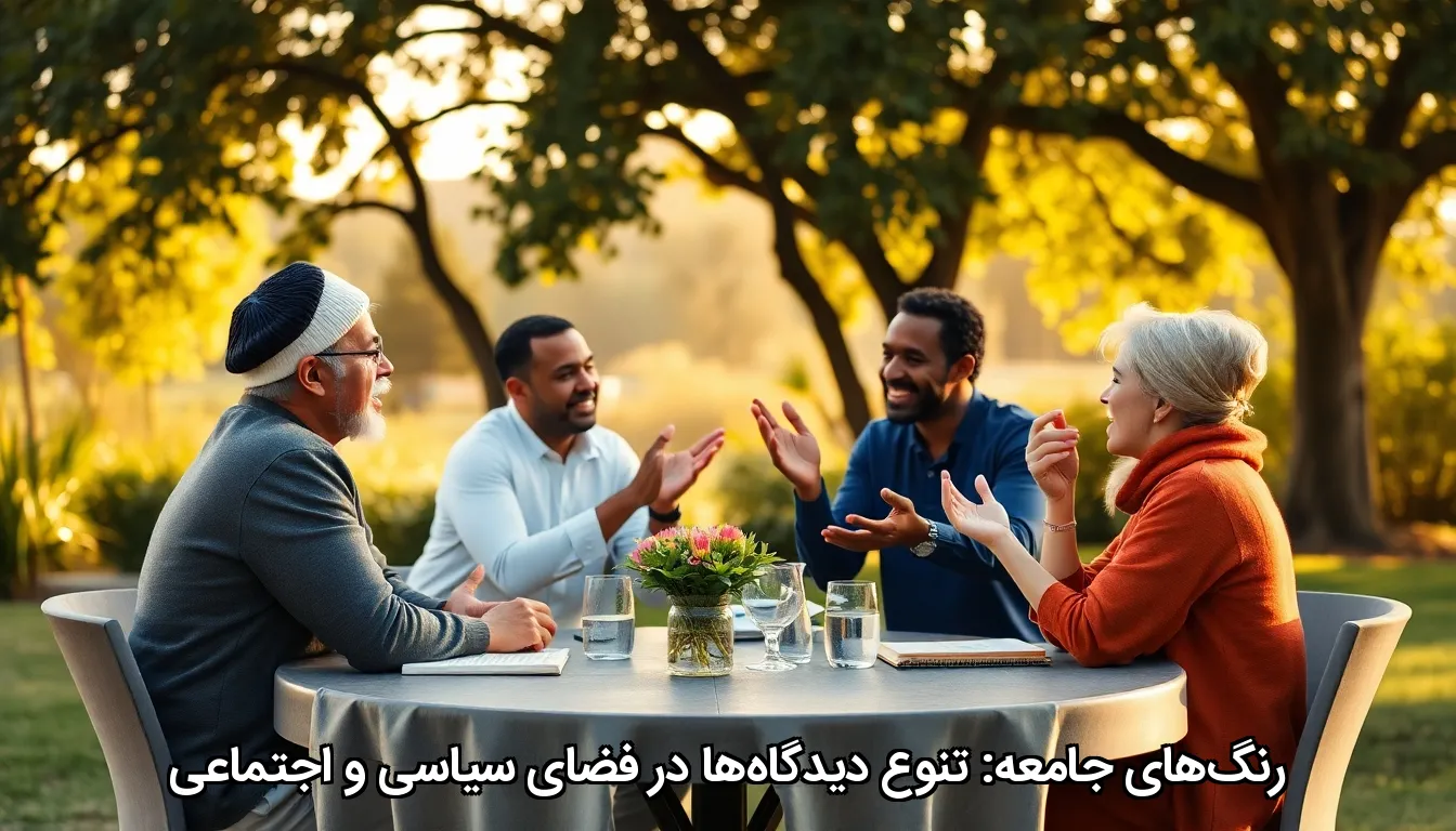 رنگ‌های جامعه: تنوع دیدگاه‌ها در فضای سیاسی و اجتماعی