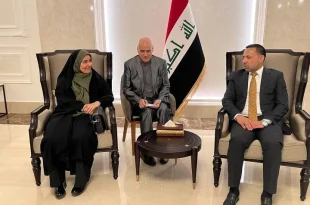 فرزانه صادق وارد عراق شد