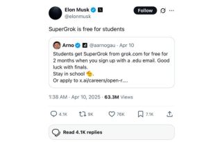 پست ایلان ماسک درباره دسترسی رایگان به چت‌بات Grok