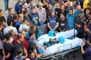 شمار خبرنگاران شهید در غزه به ۲۳۱ نفر افزایش یافت