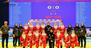 مسابقات هندبال قهرمانی آسیا – چین تایپه/ دختران ایران پنجم آسیا شدند