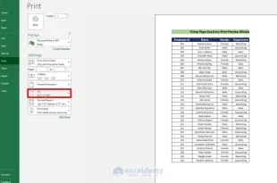 راهنمای چاپ در اکسل