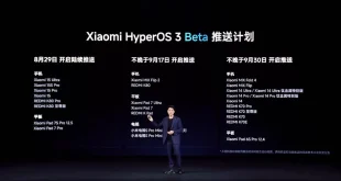 زمانبندی انتشار آپدیت بتای HyperOS 3 شیائومی