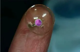 اختراع اولین لنز تماسی بی‌سیم OLED جهان