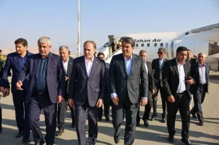 وزیر جهاد کشاورزی وارد جیرفت شد