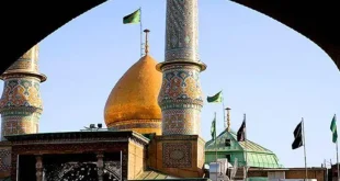 پرچم‌های عزا در حرم سیدالکریم قبله تهران برافراشته شد