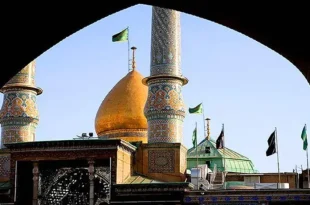 پرچم‌های عزا در حرم سیدالکریم قبله تهران برافراشته شد